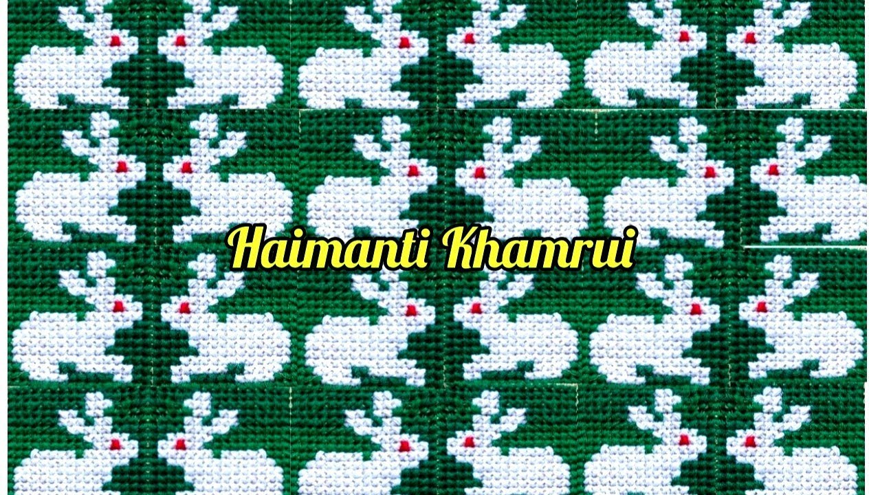 ছোট খরগোশের আসন ডিজাইন, cross stitch rabbit 🐇 ason design