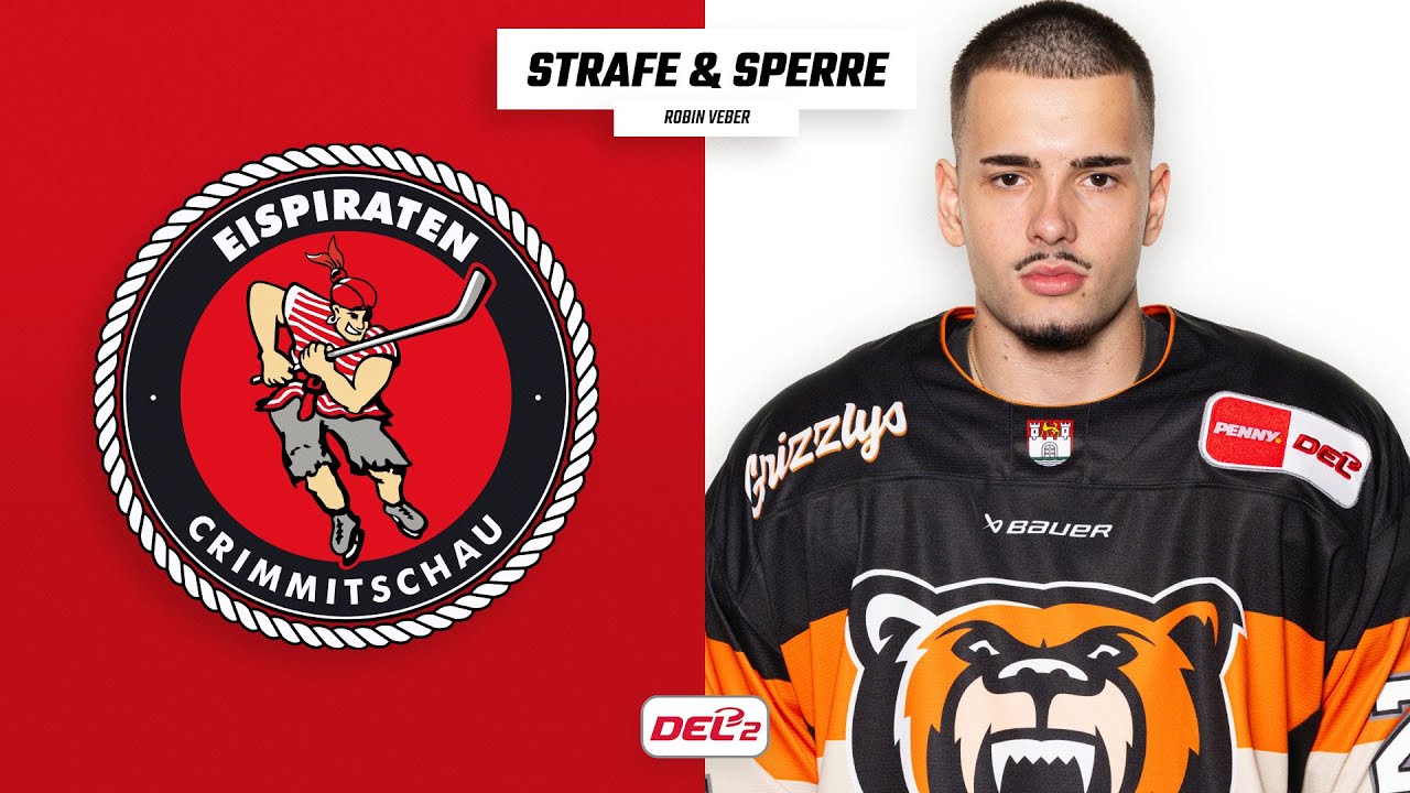 DEL2 | 1 Spiel Sperre für Robin Veber | Eispiraten Crimmitschau