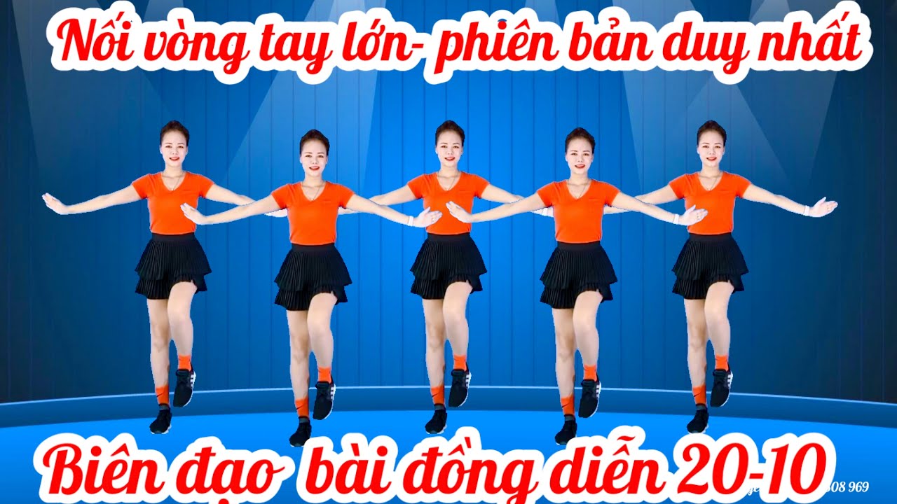 💥NỐI VÒNG TAY LỚN💥BIÊN ĐẠO MÀN  NHẢY ĐỒNG DIỄN💥( hướng dẫn nhịp đếm bấm⬇️)