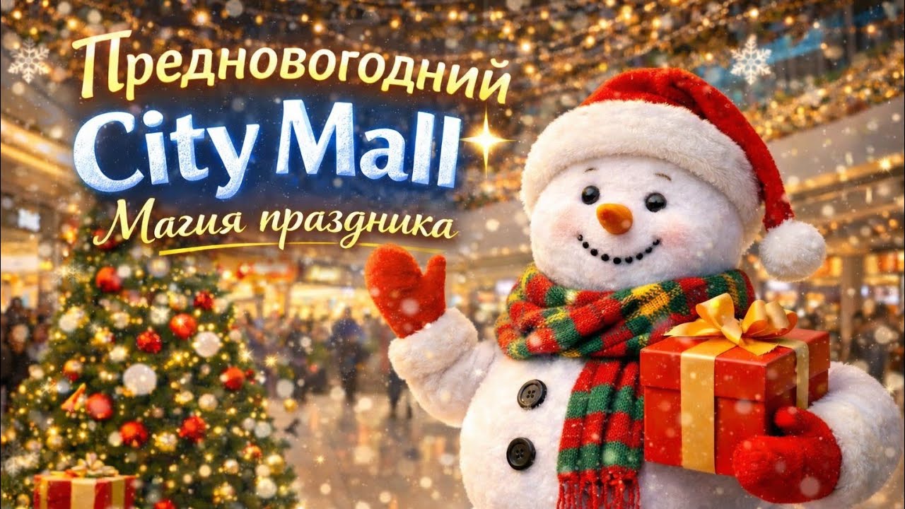 Когда Ташкент становится волшебным ✨ Новый год в City Mall #4k 