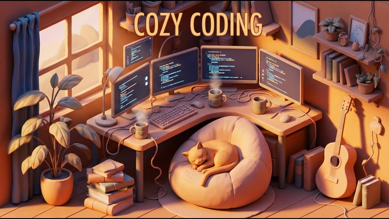 Deep Focus Coding & Study ☕ Warm Lo-fi / Jazz Hop Playlist [No Interruptions]