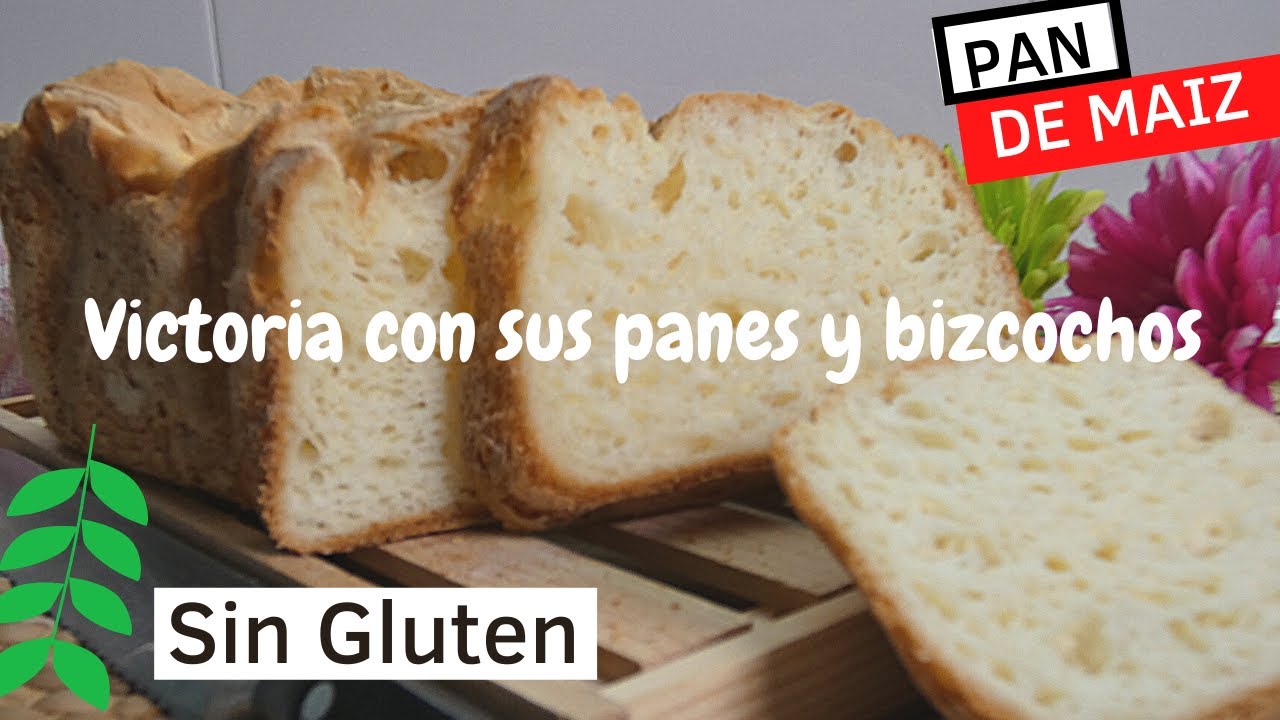 PAN SIN GLUTEN de MAIZ de 1Kg rico, rico en Panificadora