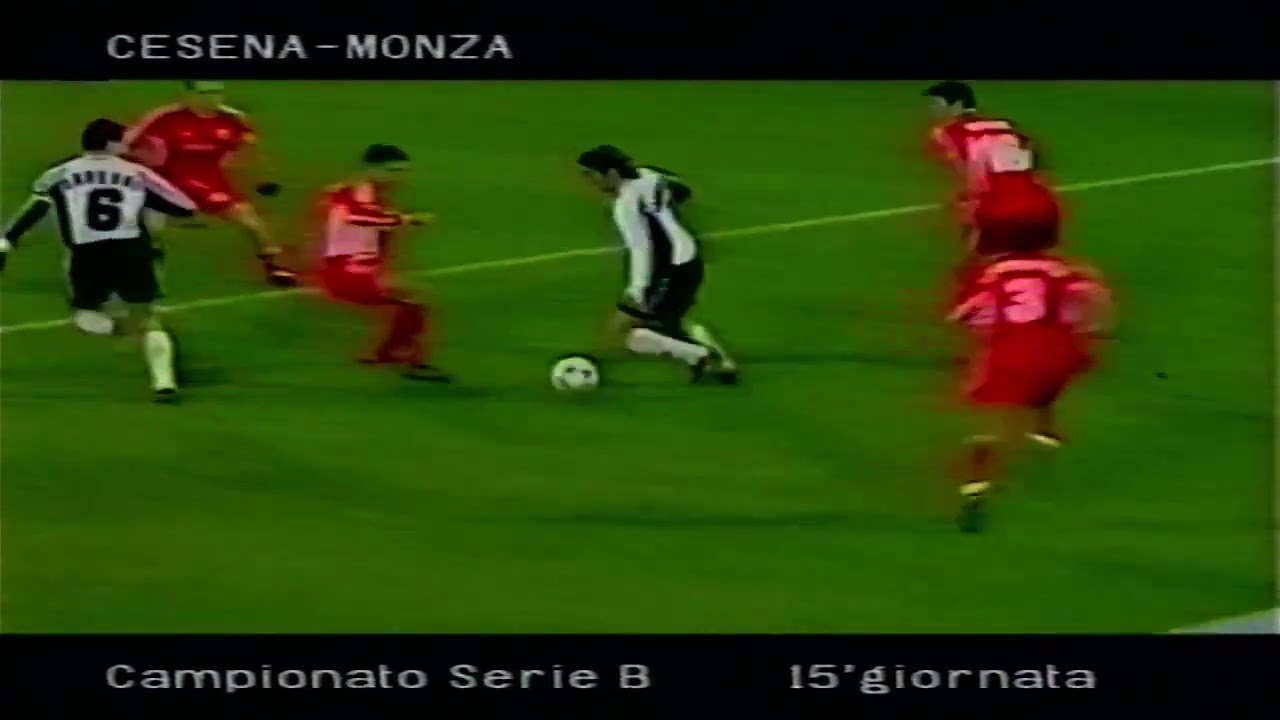15-Cesena-Monza 3-3 Serie B 1999-2000 - highlights -doppiette di Manzo e Brncic -12 Dicembre 1999