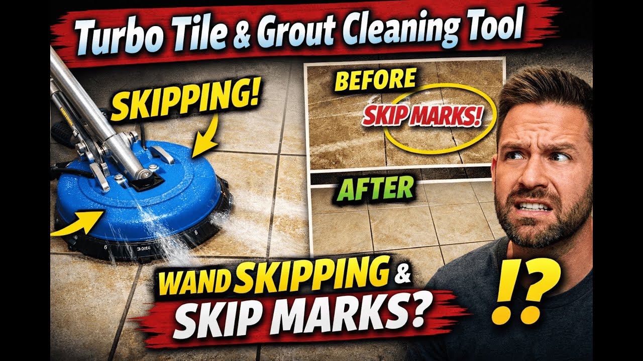 Turbo Tile and Grout Cleaning Tool - Wand Skipping and Skip Marks?￼
