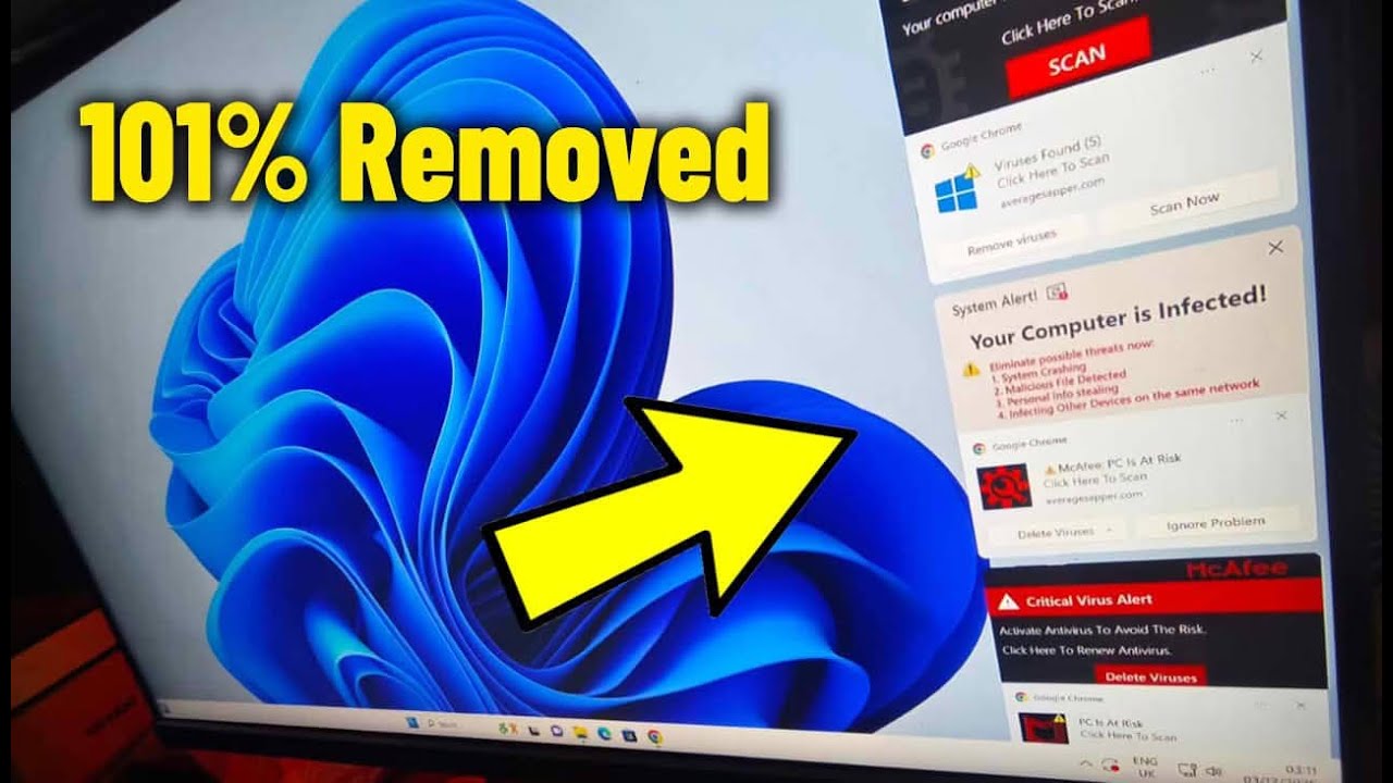 Remove Fake McAfee Virus Pop-Ups on Chrome & Edge - How to Get Rid of mcafee Notification Alerts ✅