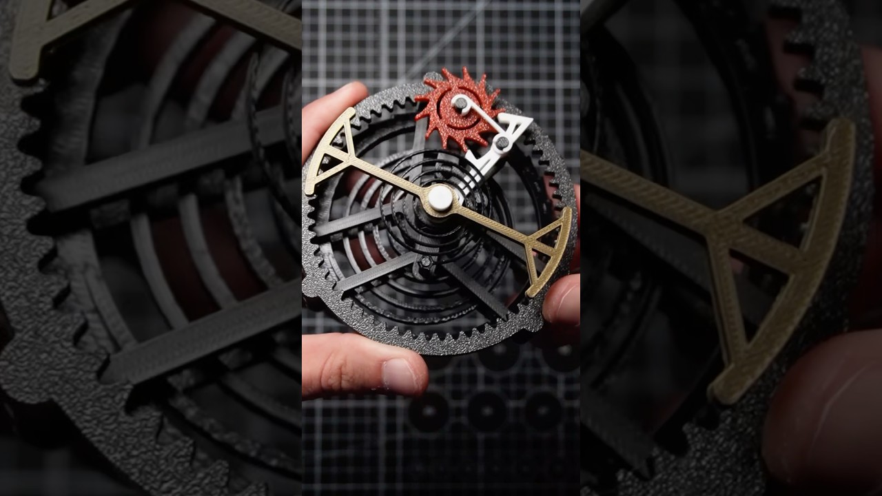 Fully 3D printed Tourbillon assembly