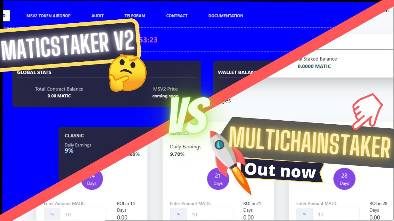 MATICSTAKER V2??! MULTICHAINSTAKER!! OUT SOON!!