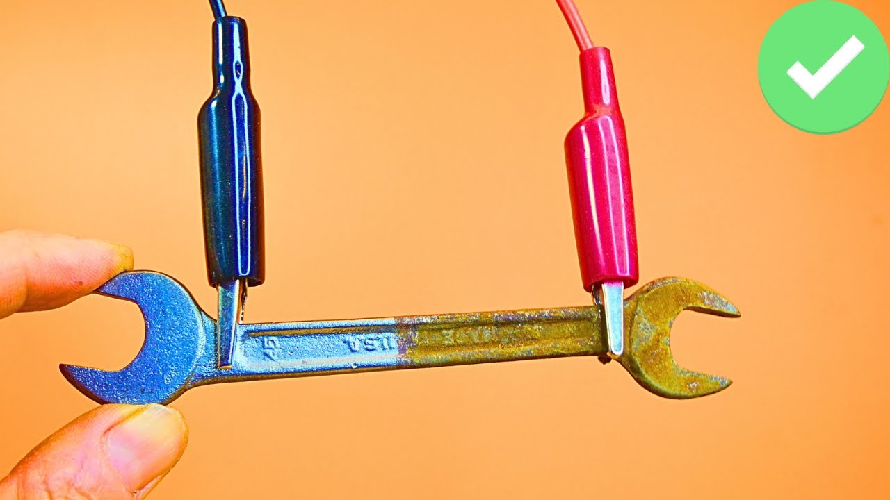 Give Rusted Tools ELECTRIC SHOCK and get Amazing Results !!