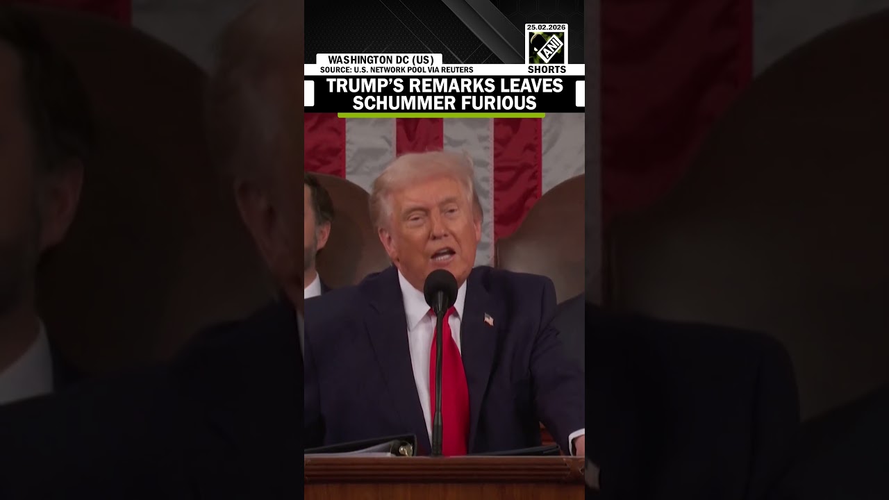 Chuck Schumer left red-faced as Trump slams Democrats over tax cuts during State of Union Address