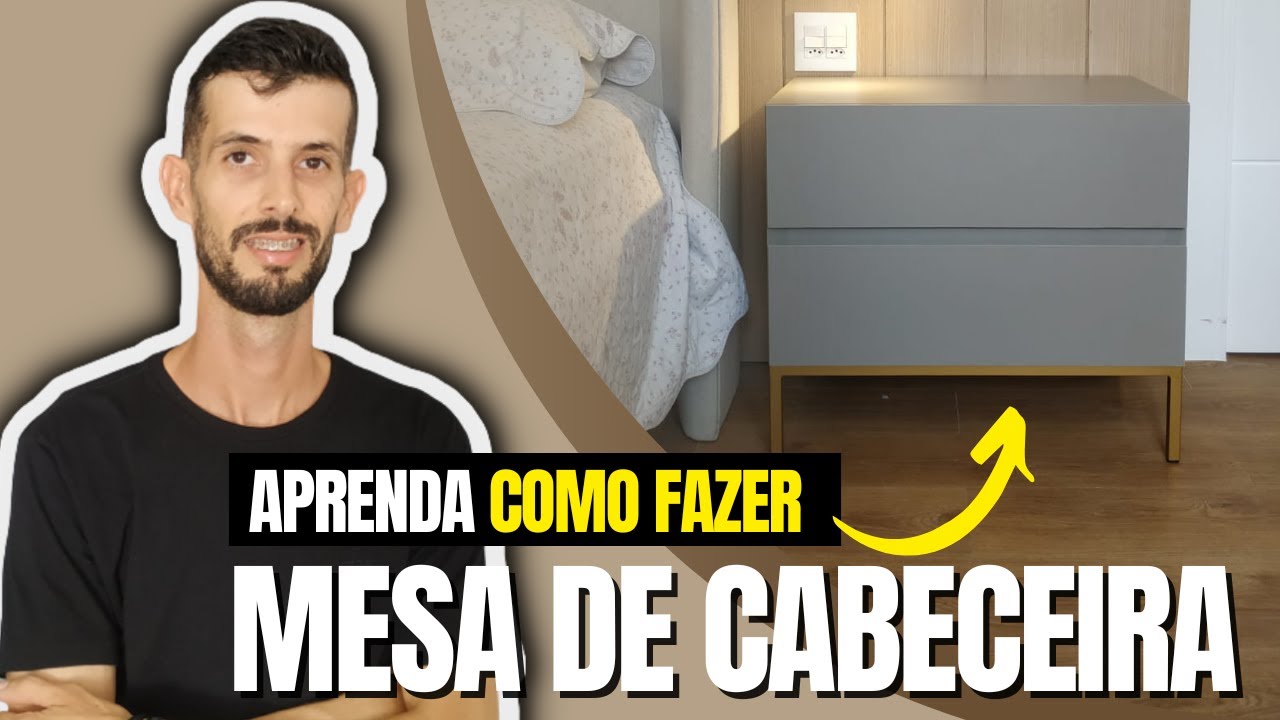 Como Fazer UMA MESA DE CABECEIRA MODERNA