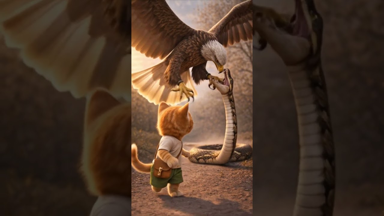 Toby the Cat Saves a Baby Eagle 🐱🦅❤️ (So Emotional!)
