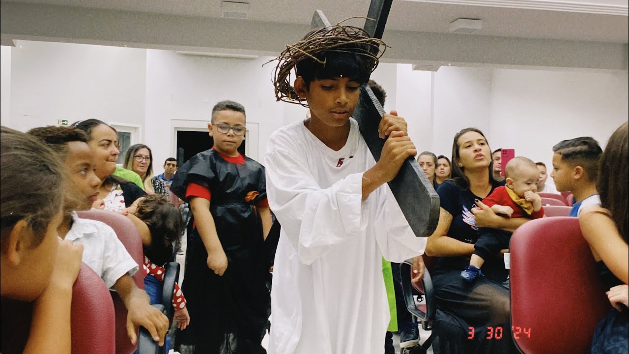 Teatro de Páscoa (Via dolorosa / Vitória da Cruz) Crianças IEADC Cajuru -2024