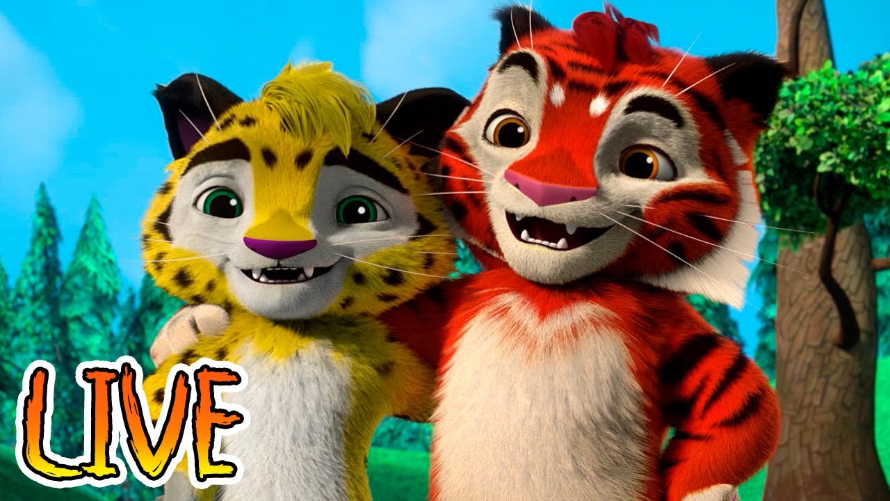 🔴 LIVE! Leo e Tig Italia 🐯🦁 Inno dell'amicizia 🤗😍 Cartone animato per bambini