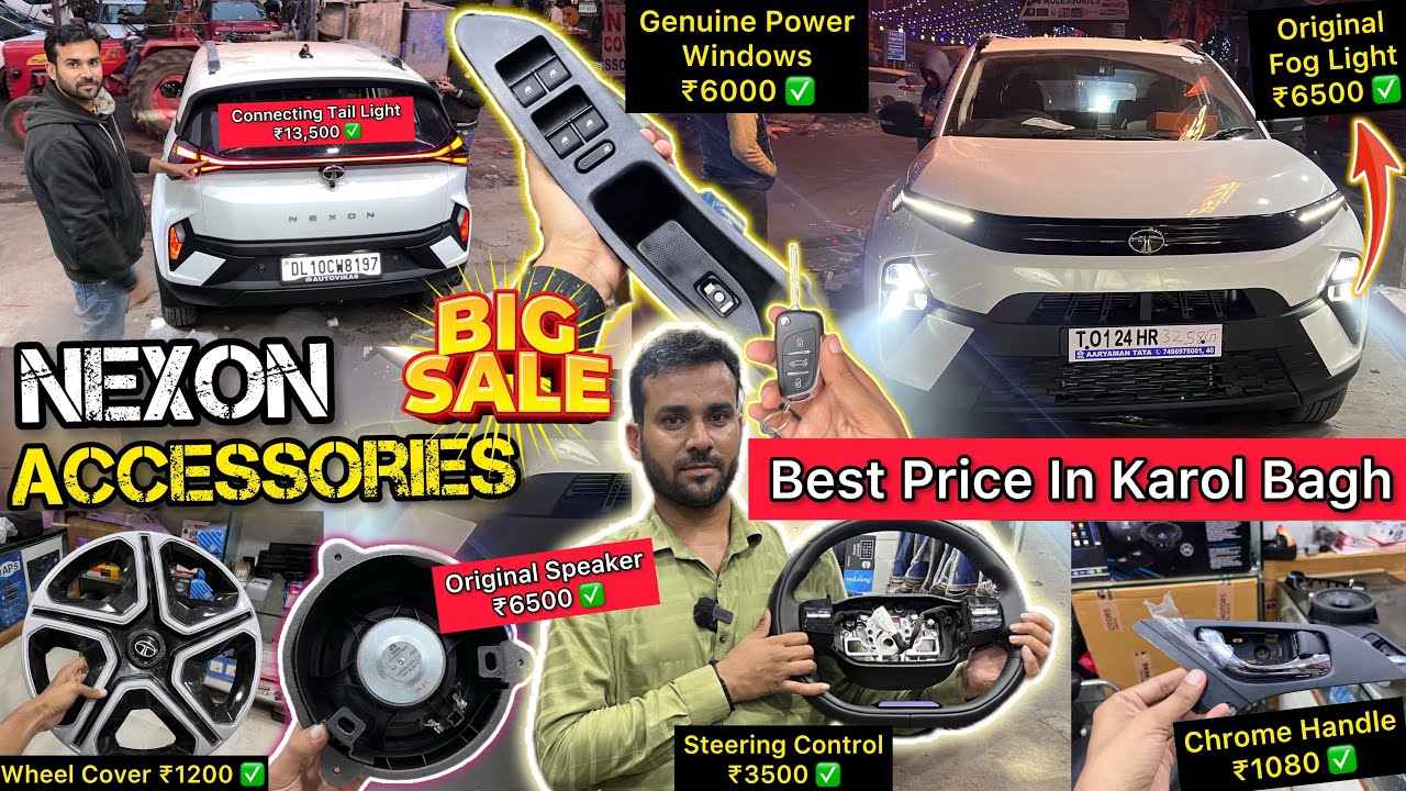 Tata Nexon Smart All Genuine & Aftermarket Accessories With Price 🔥 Nexon Modified