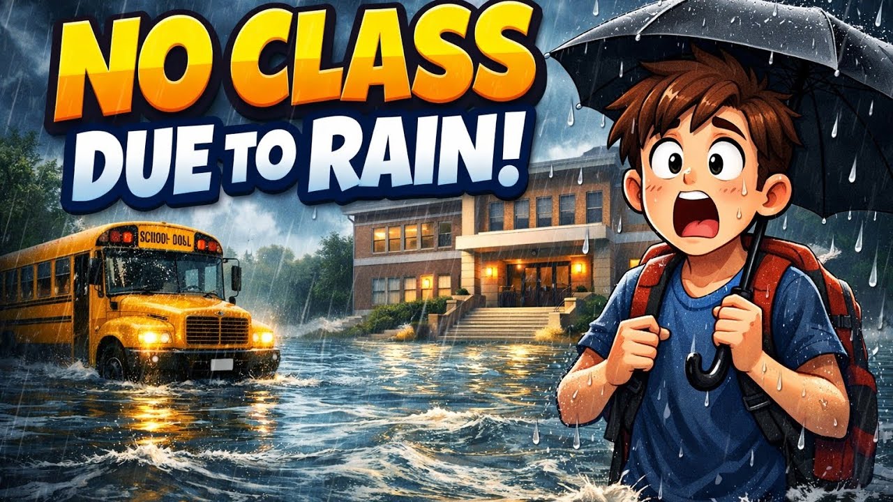 WALANG PASOK KASI MALAKAS ANG ULAN AT HANGIN||#viralvideo 
