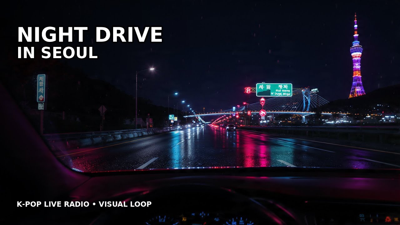 Relax & Ride 고요 🚗🌙 | Pop Night Drive in Seoul (LIVE) | 4 Hours