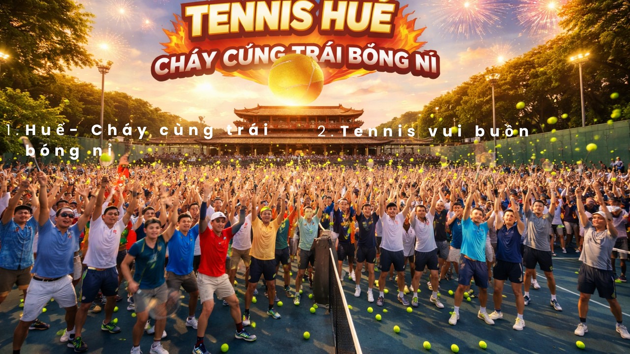Huế  cháy cùng trái bóng nỉ - Âm nhạc và đời sống #dulichhue #vanhoahue #hue #tennis