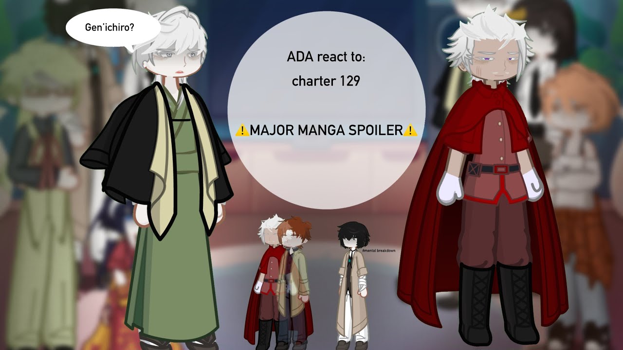 Bsd react to: chapter 129 // MANGA SPOILERS // put in 2x // thanks for watching //