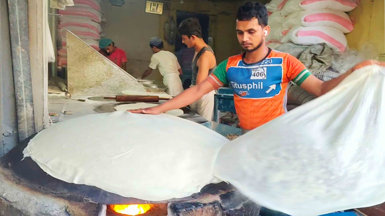 Amazing Manda Roti Making | Paper Thin Roti for Samosa & Spring Roll | Street Food | WAHJOC Food