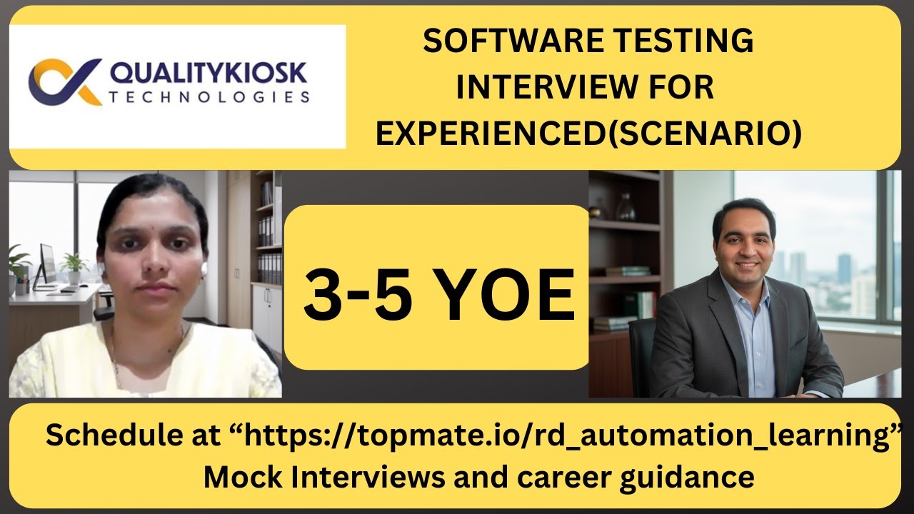 Manual Testing Interview Questions and Answers| Testing Mock Interview for Experienced