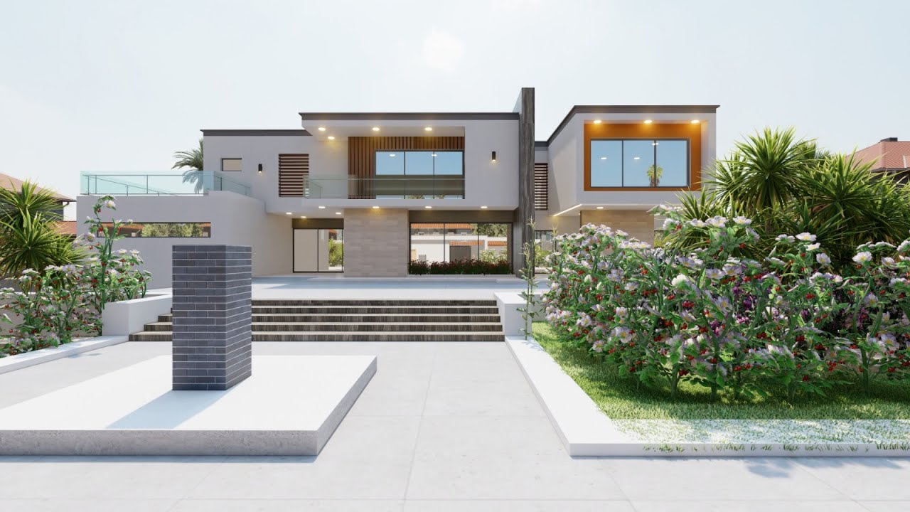 VILLA DUPLEX   MODERN HOUSE DESIGN