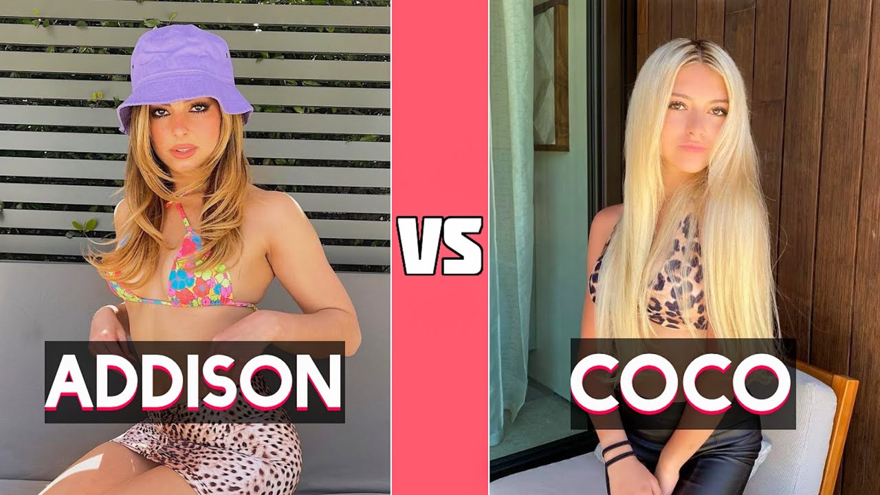 Addison Rae VS Coco Quinn TikTok Dance Battle