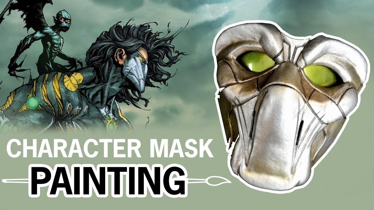 Cosplay Mask Tutorial Part 3 - Painting and Finishes