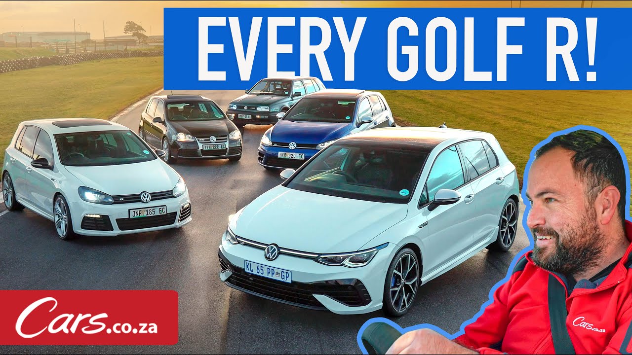 За рулём всех Golf R! От оригинального VR6 до Golf 8 R — это эволюция Golf R от VW.