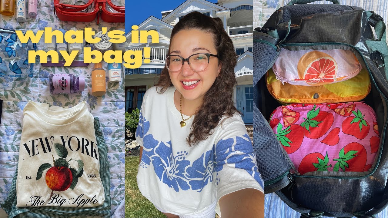 what's in my bag 🌺🐚 summer travel edition | pack with me!