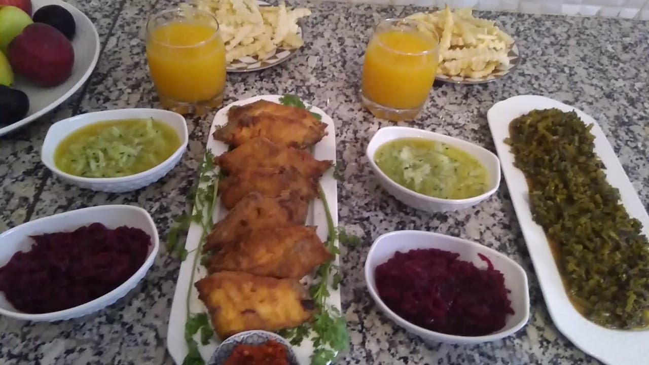 اجيو تشوفو معايا غذايا لليوم سهل ودغيا تيوجد حوت مقلي وسلطة ديال زمان