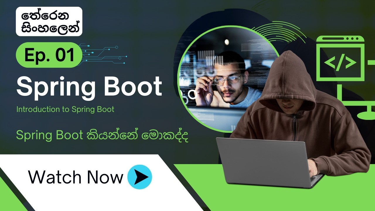 Spring Boot Sinhala Tutorial | Spring Boot කියන්නේ මොකක්ද? | Lesson 01