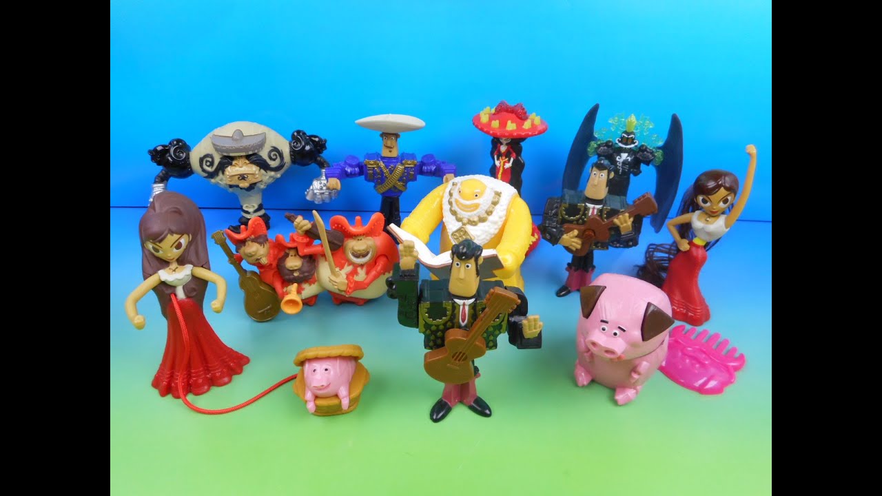 2014 THE BOOK OF LIFE SET OF 11 McDONALDS HAPPY MEAL MOVIE TOYS VIDEO COLLECTION REVIEW U.K. IMPORT
