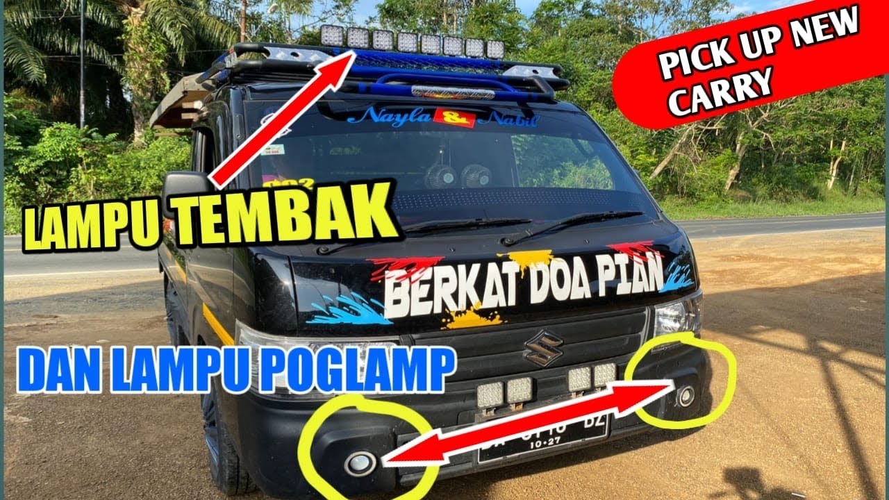 Lampu Tembak Pick Up NewCarry || New CARRY Modifikasi
