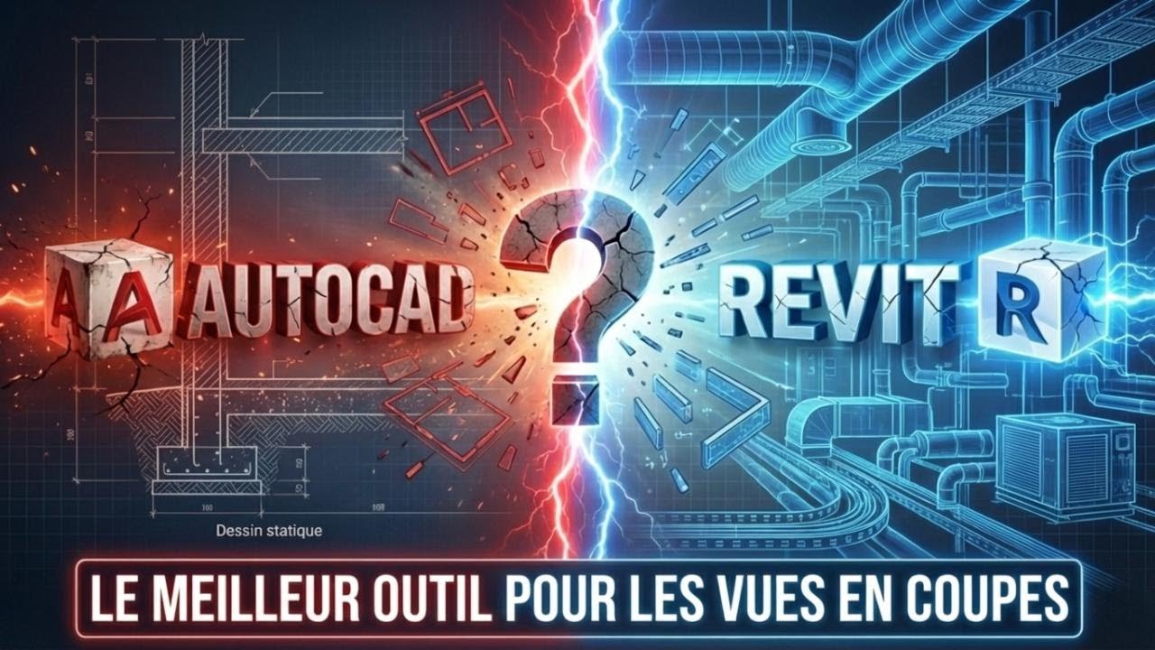 Revit VS AutoCAD : Combien de temps pour faire la même coupe