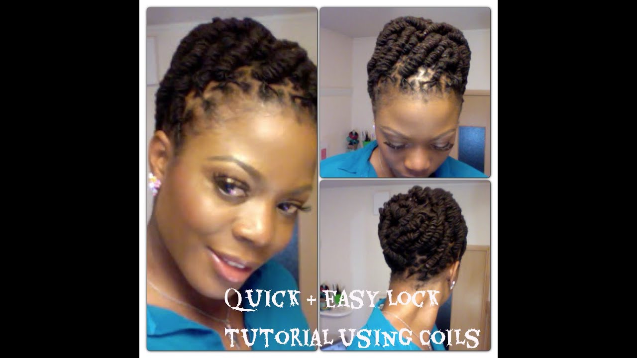 Simple and Quick Lock Hairstyle using Coils
