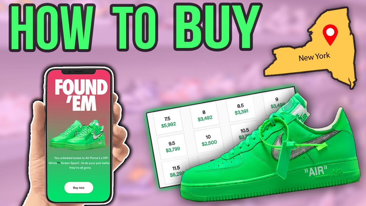 How To Buy Off-White x Nike Air Force 1 &ldquo;Light Green Spark&rdquo; FOR RETAIL!