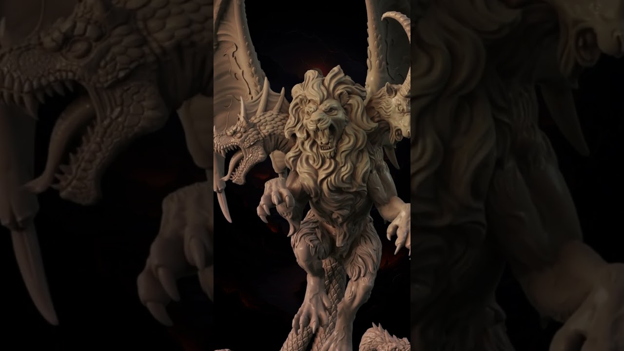 Chimera #miniatures #dnd #mage #fantasyminiatures