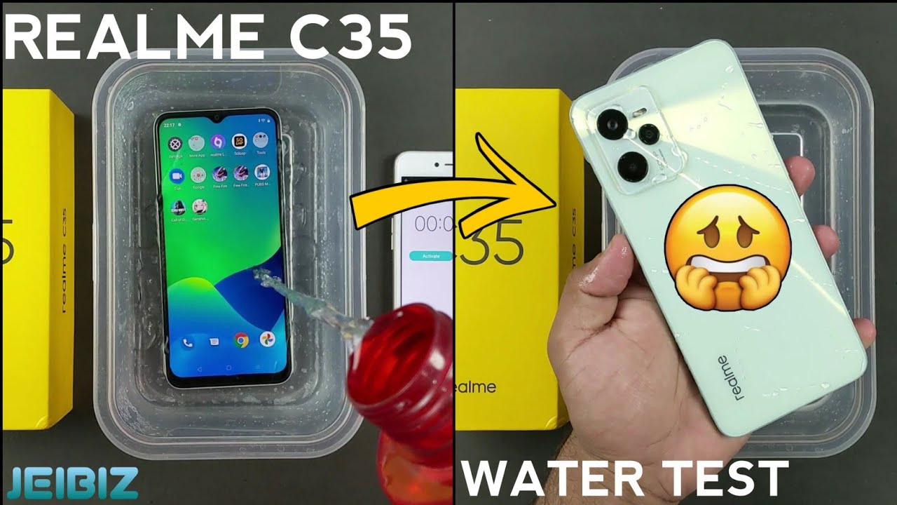 Realme C35 Water Test 💦 | Let's See C35 is Waterproof Or Not?