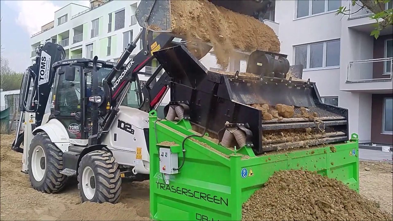 Traserscreen DB-40L triedenie zeminy / Top Soil Screening