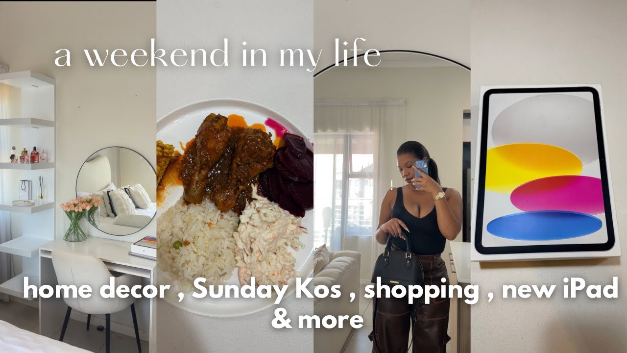 WEEKEND VLOG ,MY MAN GOT ME AN IPAD FOR VALENTINE, WE GOT A NEW MIRROR + COOKING + SHOPPING FOR AMU 