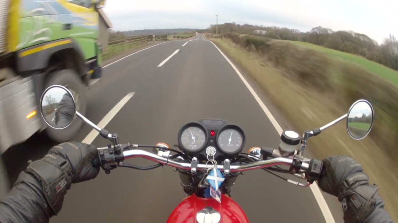 SUZUKI GT550 HAMILTON TO CLYDESIDE 17 JAN 2022 (EDITED)