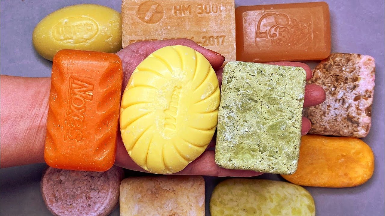 CUTTING VERY DRY SOAP : ASMR DRY SOAP CUTTING