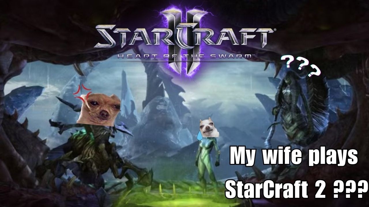 Анна играет в Heart of the Swarm - Enemy Within.