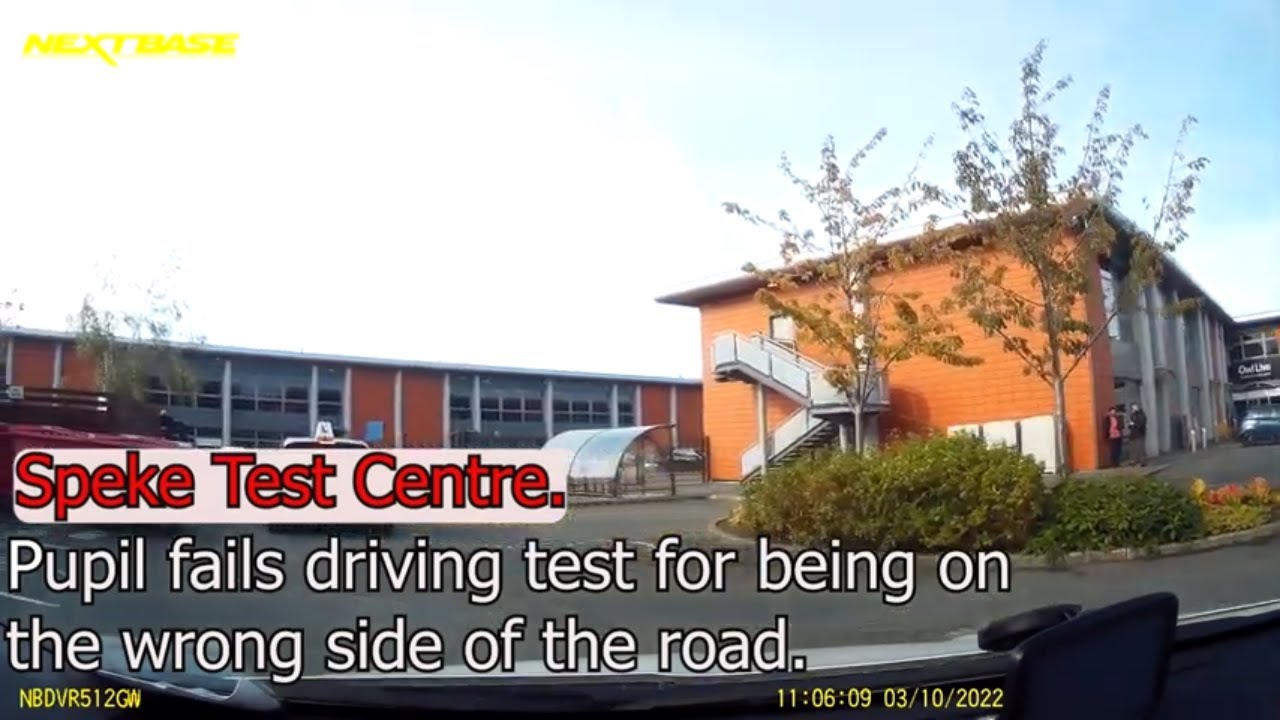 Speke Test Centre Pupil Fails Test for Being on The Wrong Side of Road.