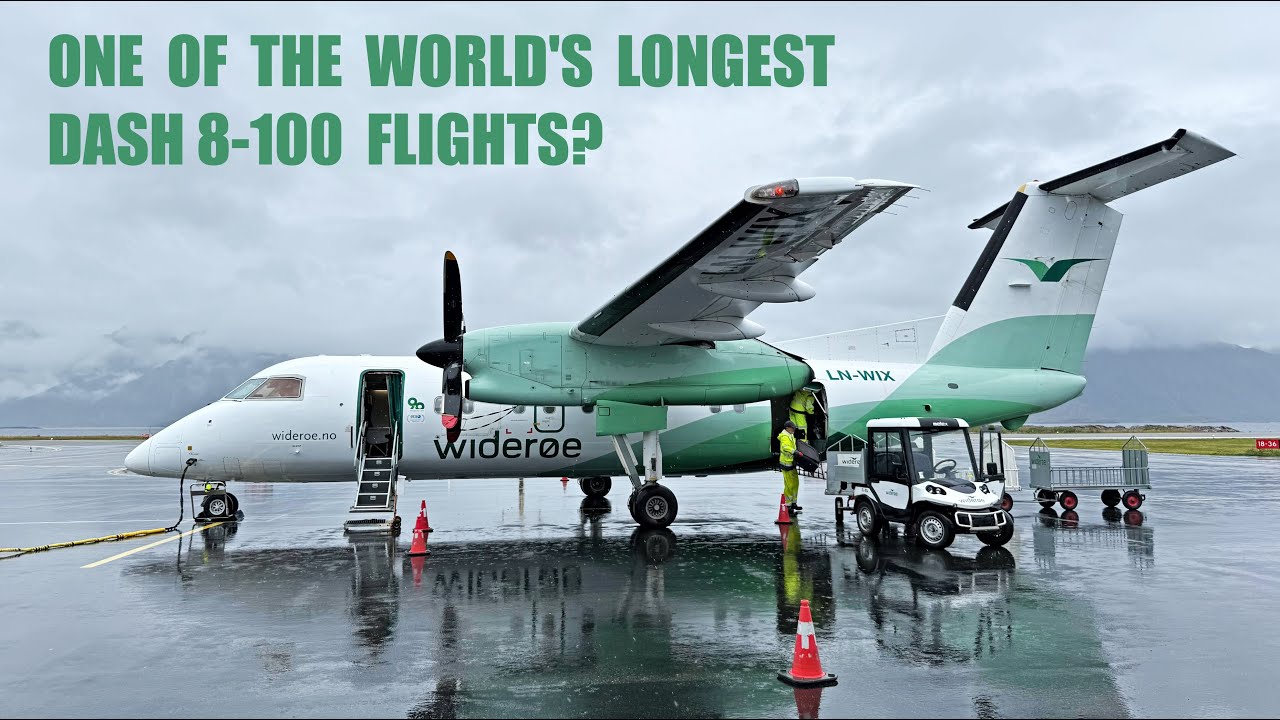 4K | TRIP REPORT | Widerøe Dash 8-Q100 | OSL-SVJ | WF830