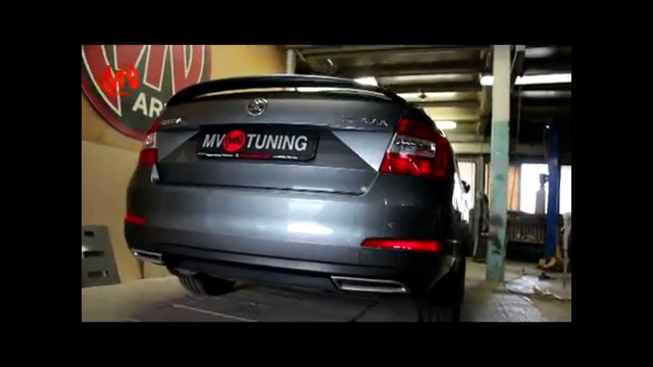 Tuning Skoda Octavia III (A7). Тюнинг спойлер в стиле RS.