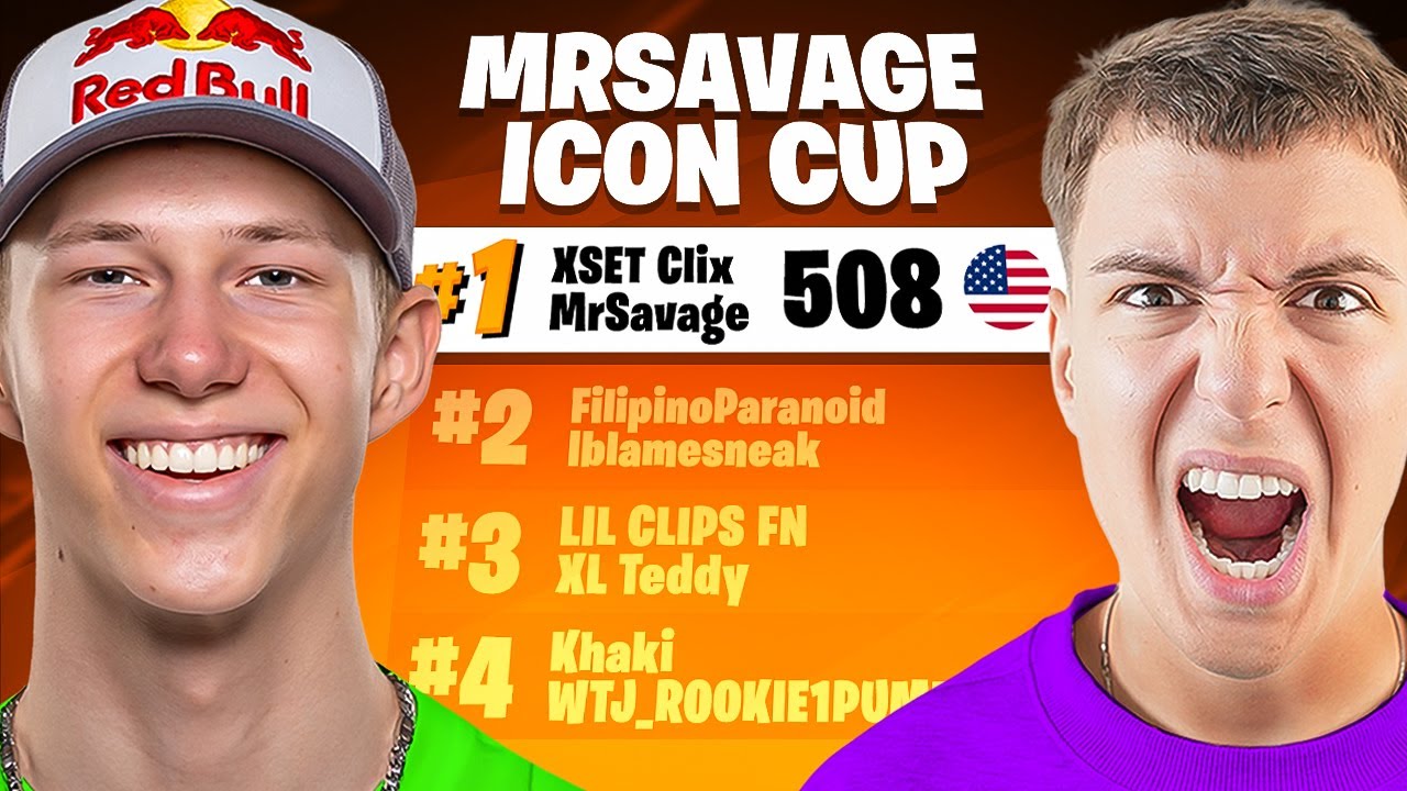 Clix & MrSavage 1ST PLACE MrSavage Icon skin cup 🥇