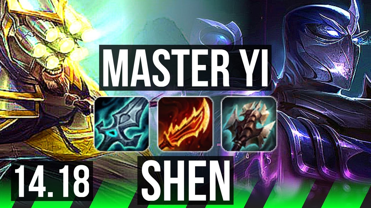 MASTER YI vs SHEN (JGL) | 74% winrate, Dominating | EUW Grandmaster | 14.18