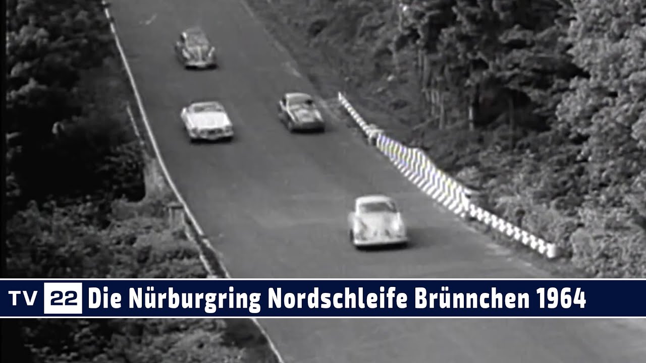 MOTOR TV22: Die Gr&uuml;ne H&ouml;lle 1964 - Streckenabschnitt Br&uuml;nnchen mit Touristenfahren an einem Samstag