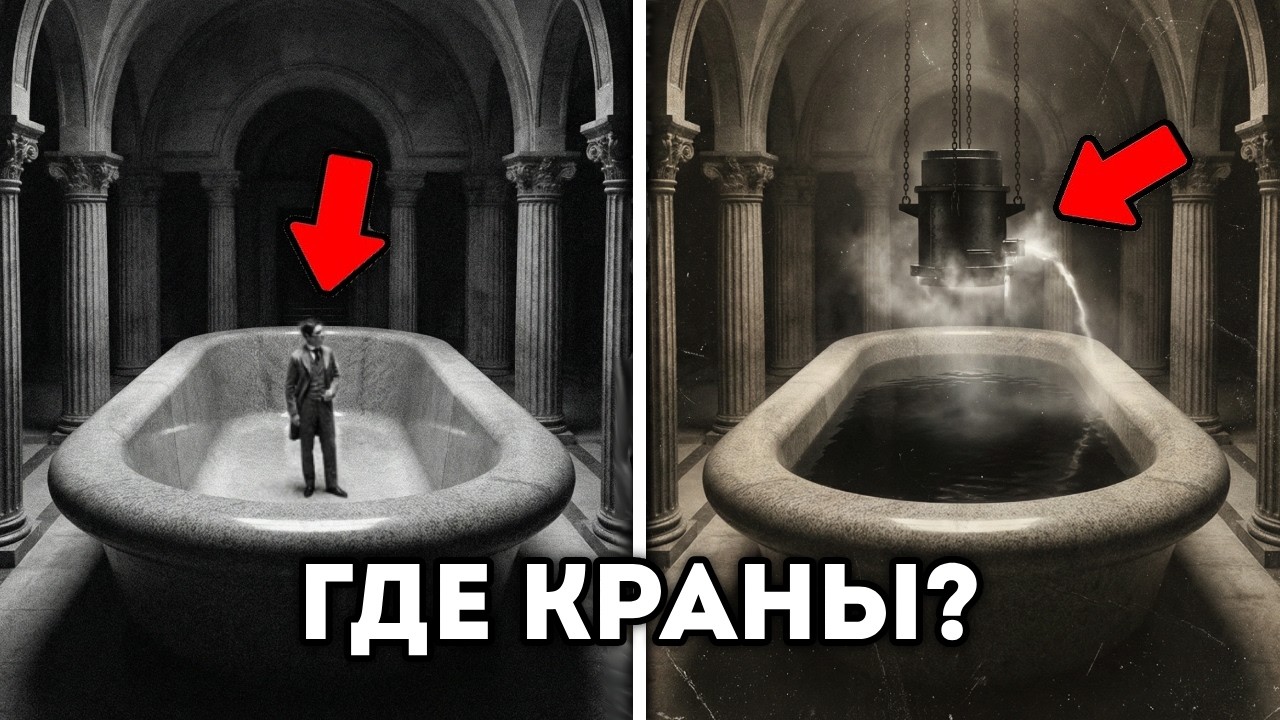 Как Тартария наполняла гигантские ванны без кранов и труб?